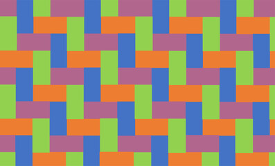 Tri-color stair repeat pattern, replete image, design for fabric printing 