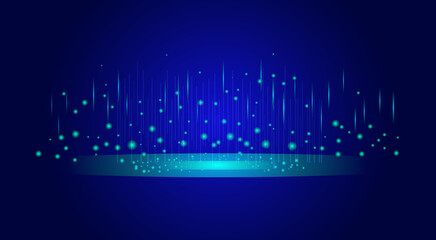 Abstract background illuminated scene