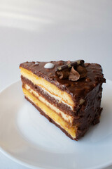 chocolate cake on plate