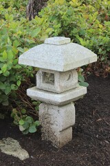 A small decorative house in a Japanese garden. Vancouver. Canada.