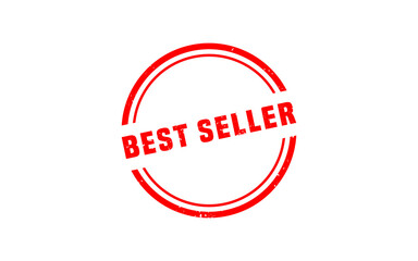 BEST SELLER rubber stamp with grunge style on white background