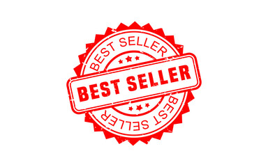 BEST SELLER rubber stamp with grunge style on white background