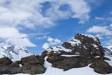 Obraz premium Snow mountain at Zermatt, Switzerland
