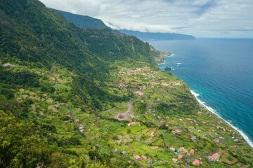 view of the sea from the mountain