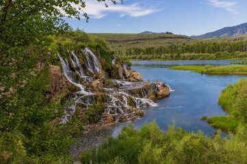 Scenic Fall Creek Falls Along the Snake River Idaho