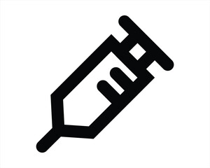 Obraz premium syringe line icon