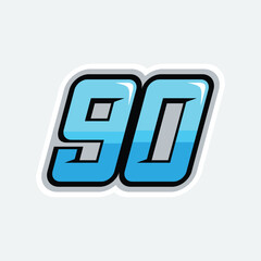 90 racing numbers
