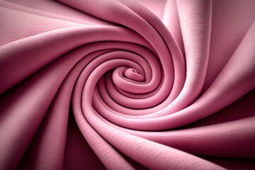 Fabric pink cotton swirl, texture, generative ai