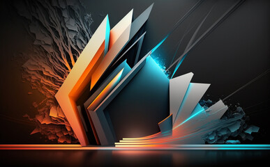 High-tech technology colorful background