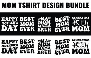 Mom t-shirt design svg bundle
