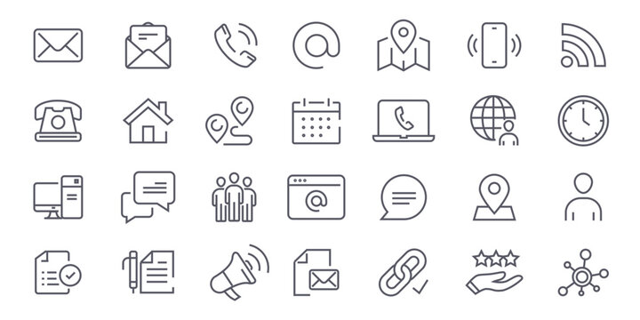 contact icons	