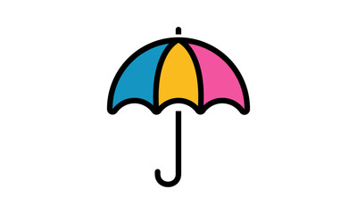 umbrella logo vector template