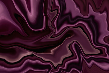 Marble ink effect colorful purple silk background, acrylic Dark red and pale pink digital creative background with wave lines, duotone Agate Marbling liquid marble texture for wallpaper and design.