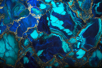 Stone azurite background texture, ai generation