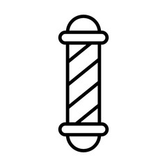 Barber Pole Icon Logo Design Vector Template Illustration Sign And Symbol Pixels Perfect
