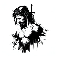 Jesus Christ tattoo - By Generative AI