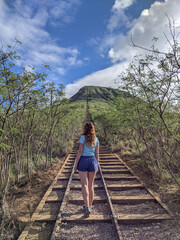 Girl on the Koko head trail