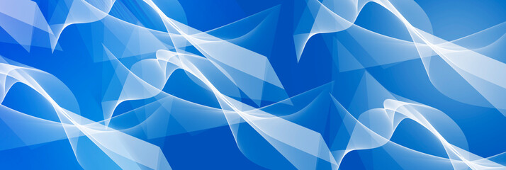 fondo azul abstracto con formas - obrazy, fototapety, plakaty