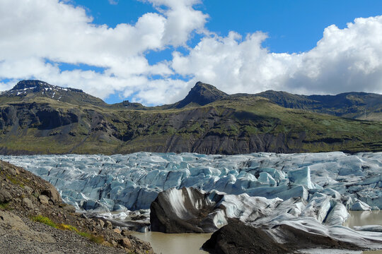 Beautiful Volcano Rock Iceland Scenery