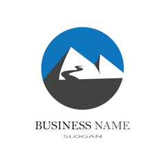 River logo business template vector illustration