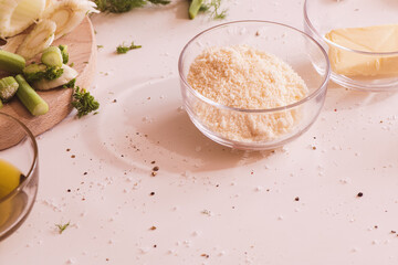 Parmesan and butter for grating
