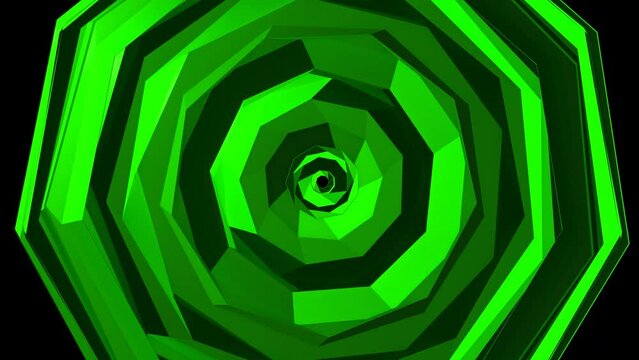 abstract green color polygon  background with digital 3d futuristic space texture background