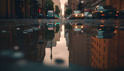 Obraz premium City Reflections