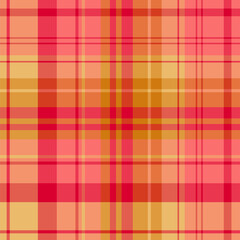 Seamless pattern in gentle pink and yellow colors for plaid, fabric, textile, clothes, tablecloth and other things. Vector image.