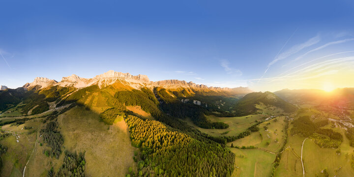 Panorama massif du Vercors