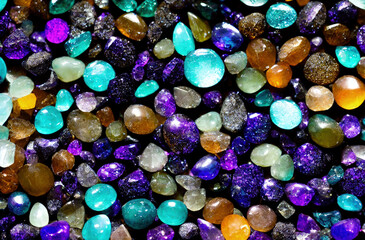 Fototapeta na wymiar Colorful precious gemstones for jewellery 