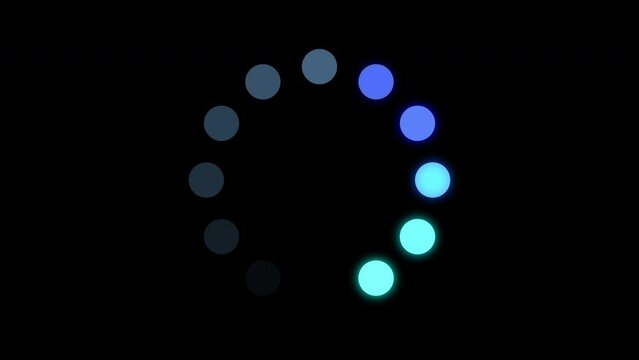 black and white dots preloader loop