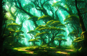 Magical Green Forest	
