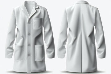 medical coat mockup, ai generated