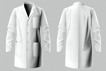 medical coat mockup, ai generated