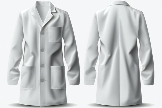 medical coat mockup, ai generated