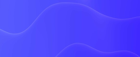 Blue abstract waves background. Purple curves gradient of lines with 3d render of futuristic smooth tide flow. Wavy banner for digital presentation