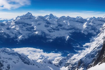 Obraz premium Schweizer Berglandschaft, Schweizer Landschaft, einladend, friedlich, generative AI