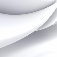 White and gray color tone smooth 3d curvy shape background.