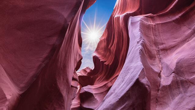 slot canyon antelope near page arizona - abstract background