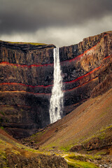 Hengifoss waterfall Iceland Waterfall 