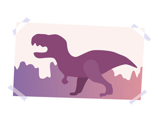 Boy room interior design element dinosaur illustration. Furniture cartoon . Cleaning in child room, apartment indoors area icon