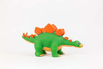 dinosaur figure children's toy on a white background