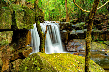 Suoi Tranh Waterfall . Island in Phu Quoc, Vietnam