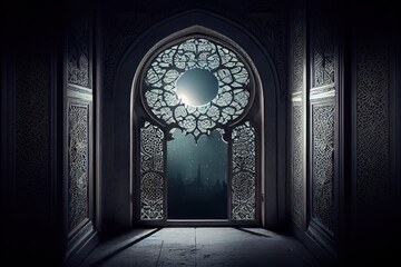 Beautiful Islamic Background. Created with Generative AI Technology