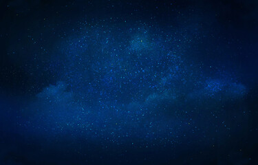 Fototapeta premium Night sky with stars as background. Universe