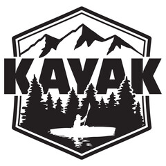 A vector silhouette logo design of a man 