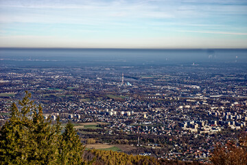 Obraz premium cold morning over the city.