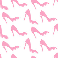 Fashion shoes seamless pattern
