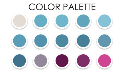 Color palette. Samples of color combinations for design. Vector illustration
