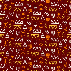 African tribal seamless pattern